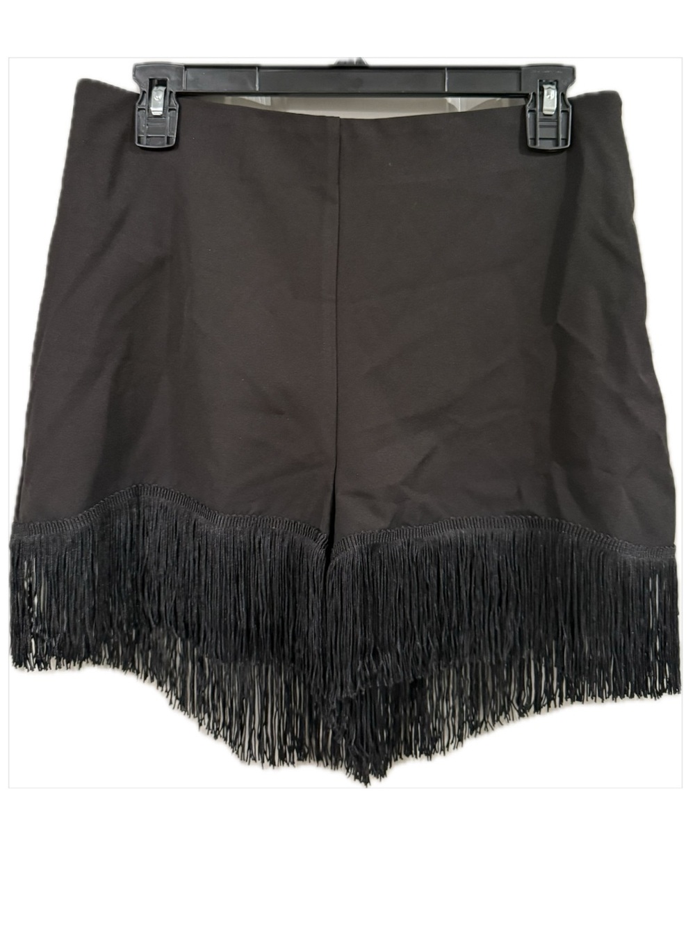 Sincerely Jules High-Waist Fringe Hem Shorts